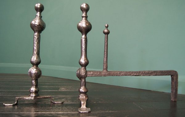 Early 18th Century Fireplace Andirons (Sold)