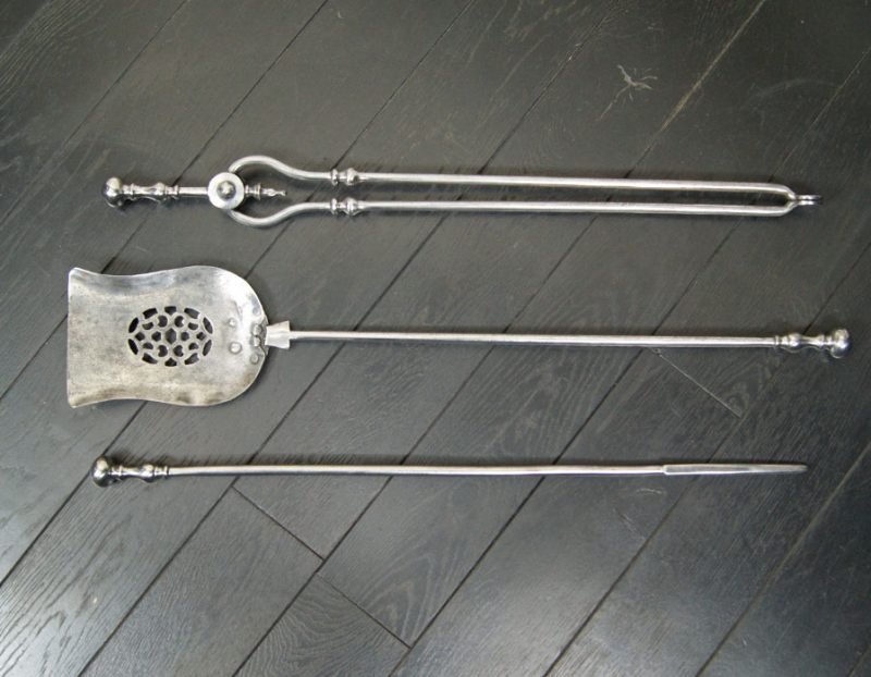 Polished Steel Fire Irons