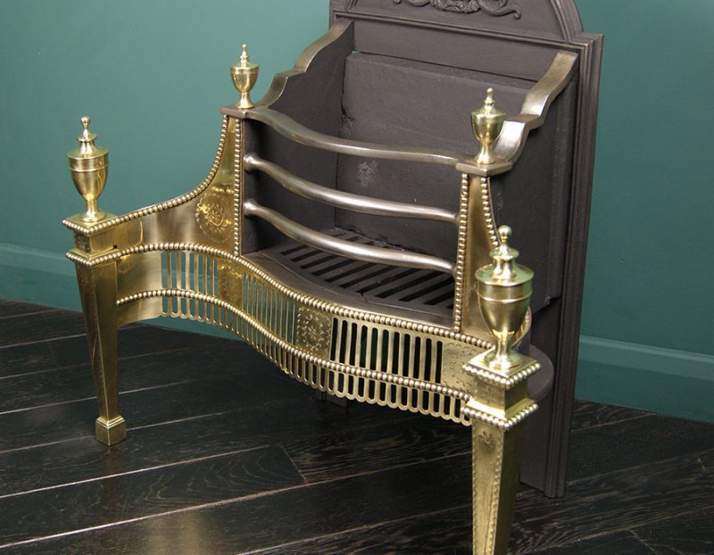 Brass and Steel Free-Standing Grate (SOLD)