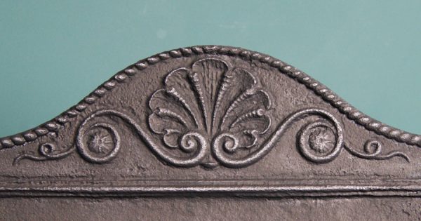 Regency Period Cast-Iron & Brass Sarcophagus Grate by Skidmore & Son