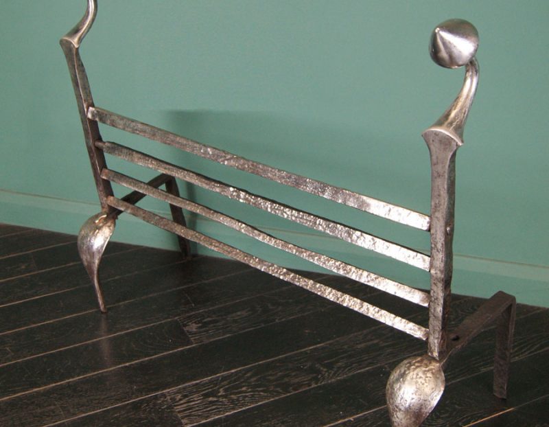 Polished Wrought-Iron Bar Grate (Sold)