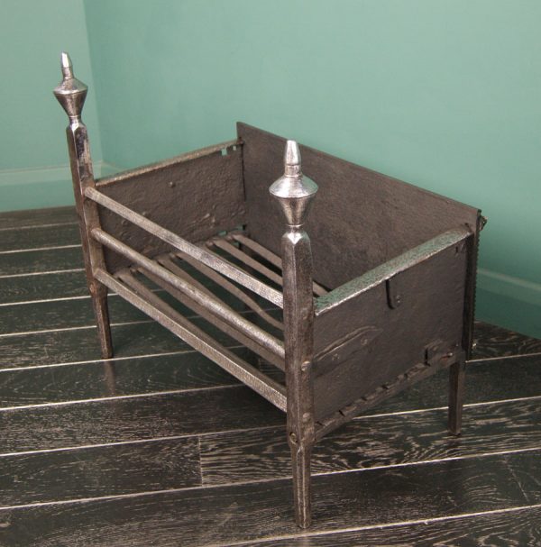 Polished Wrought-Iron Fire Basket (SOLD)
