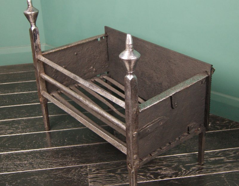 Polished Wrought-Iron Fire Basket (SOLD)