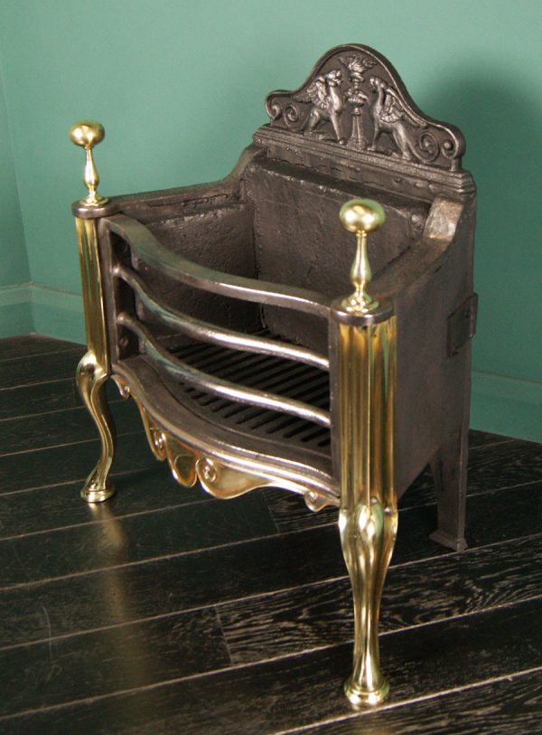 Cast-Iron & Brass Fire Basket (Sold)