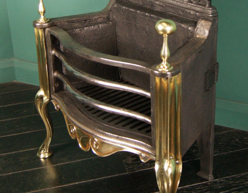 Cast-Iron & Brass Fire Basket (Sold)
