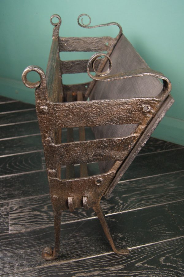 Wrought Railed Fire Basket (Sold)