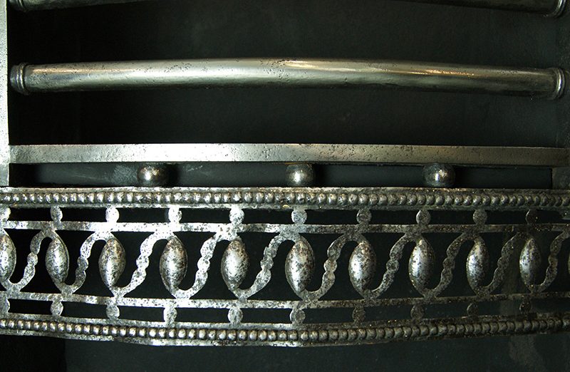 Polished Wrought-Iron Register Grate