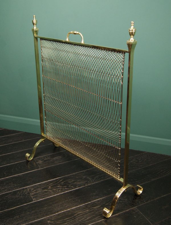 Brass Fire Screen by Thomas Elsley (SOLD)