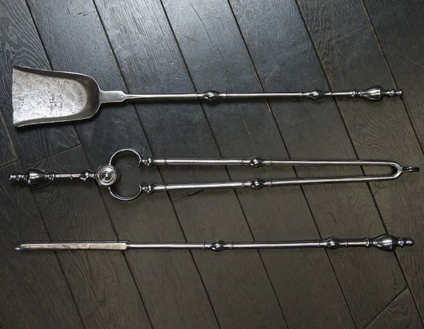 18th Century Urn Top Fire Irons