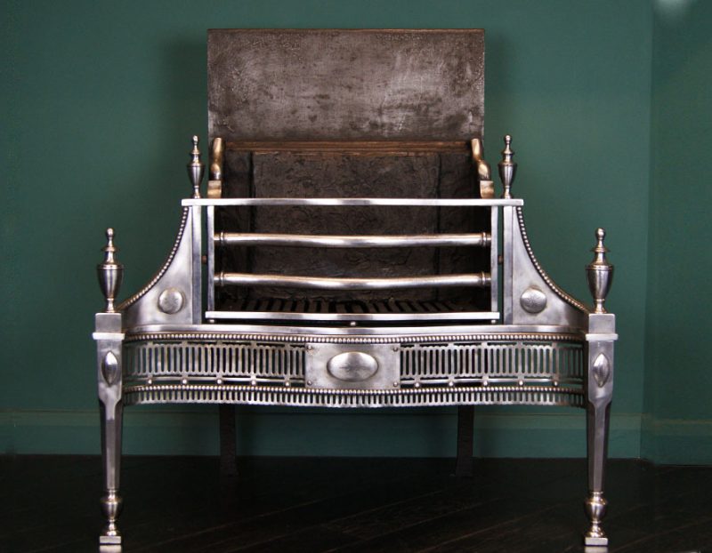 Polished Steel George III Fire Grate (Sold)