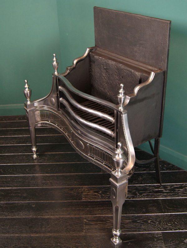 Polished Steel George III Fire Grate (Sold)