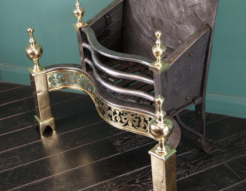 English Brass  Wrought Fire Grate (Sold)