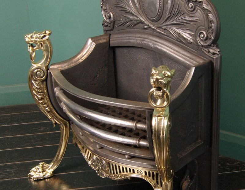 19th Century Brass & Cast-Iron Grate (Sold)