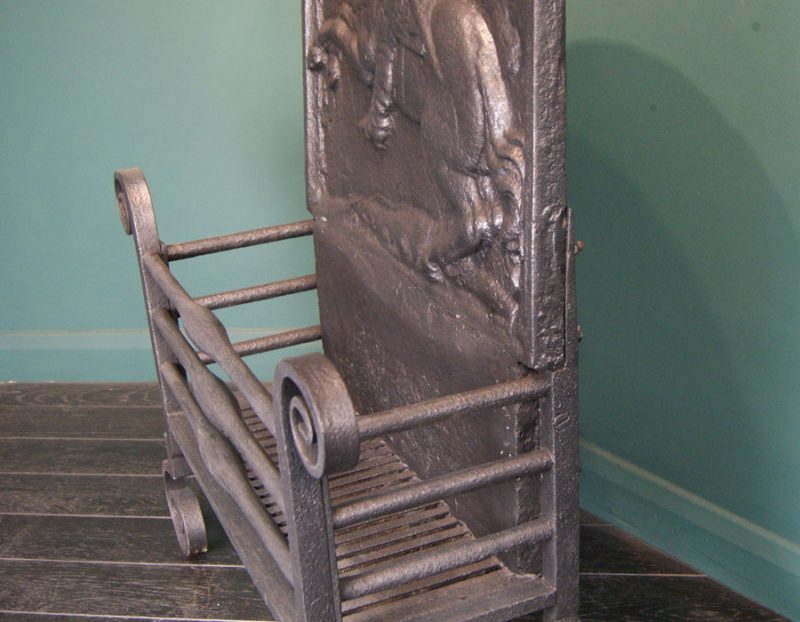 Large Wrought-Iron Fire Basket