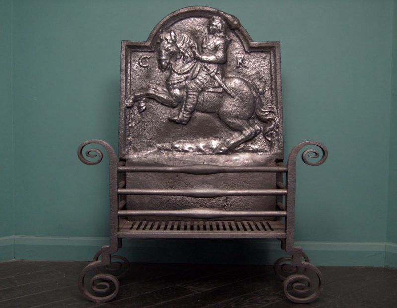 Large Wrought-Iron Fire Basket