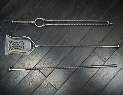 Polished Steel Fire Irons