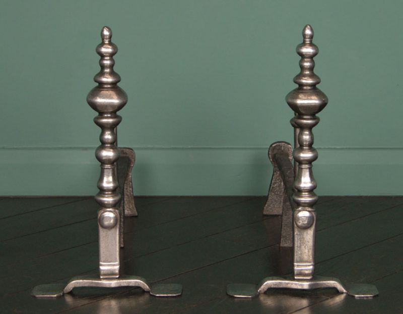 Early 18th Century English Andirons (Sold)