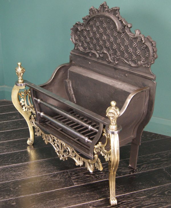 Brass and Steel Fire Basket (Sold)