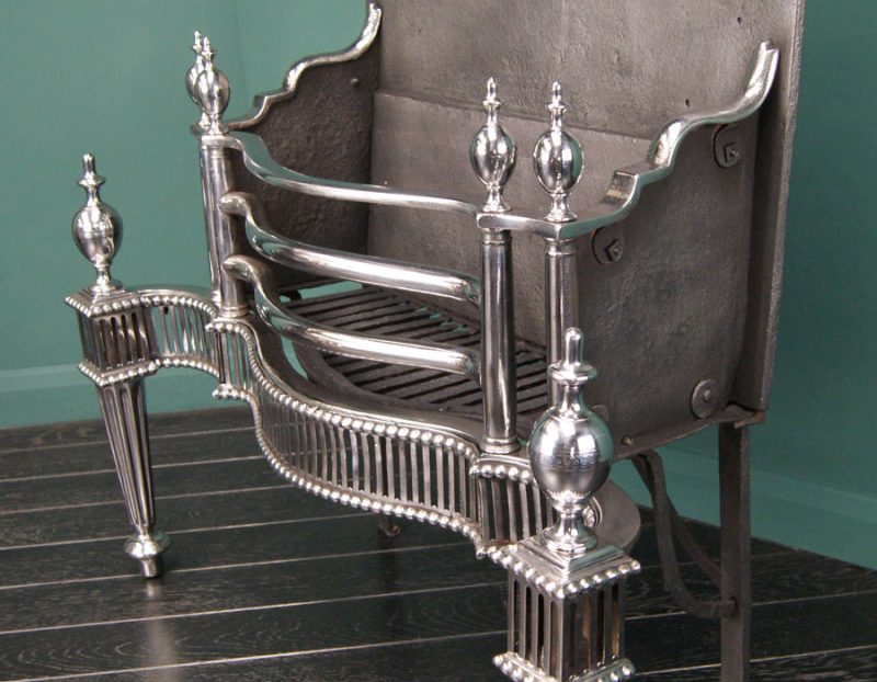 Large English Polished Wrought Grate (SOLD)