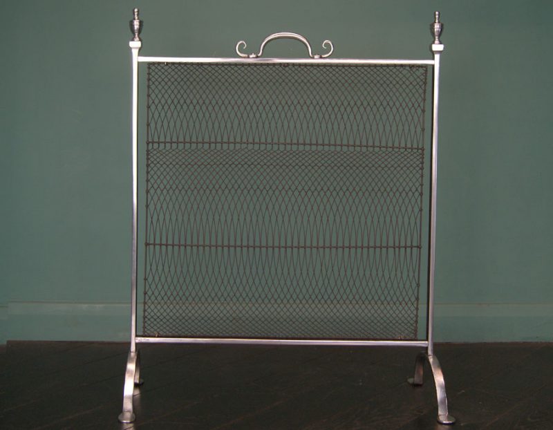 Polished Wrought Fire Screen (Sold)