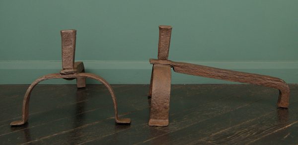 Early English Wrought-Iron Fire Dogs (SOLD)