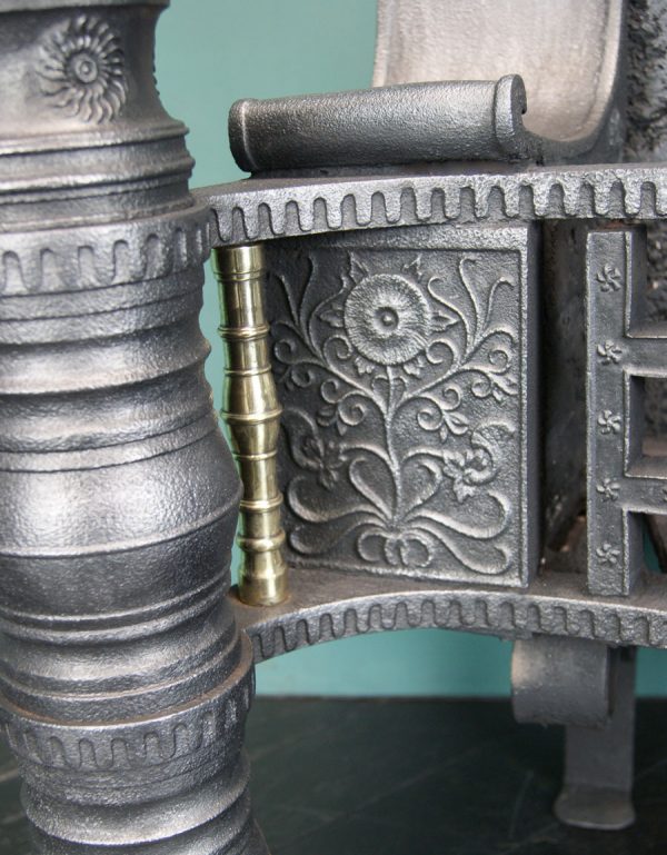 Cast-Iron and Brass Pillar Grate by Philip Webb (Sold)