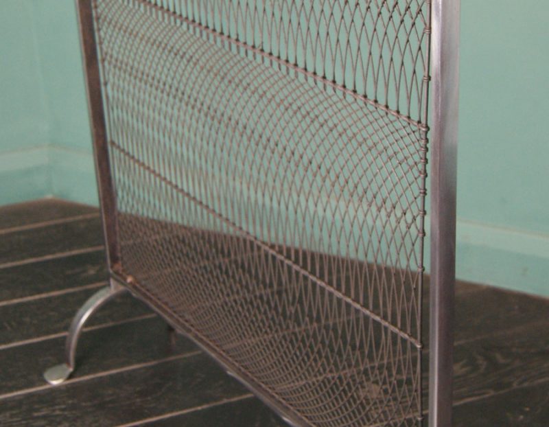 Polished Wrought Fire Screen (Sold)