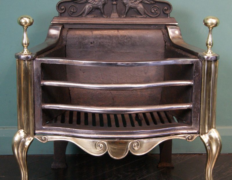 Cast-Iron and Brass Fire Basket (SOLD)