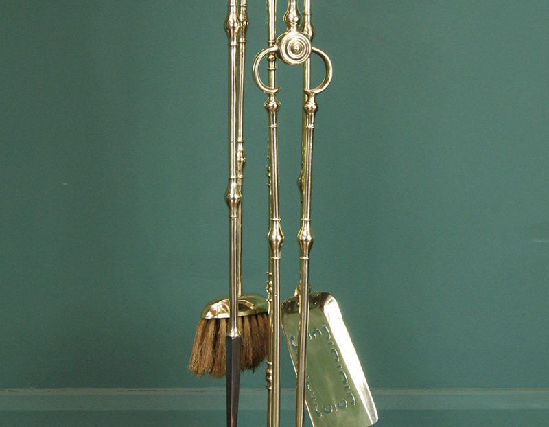 Large Brass Fire Irons (Sold)