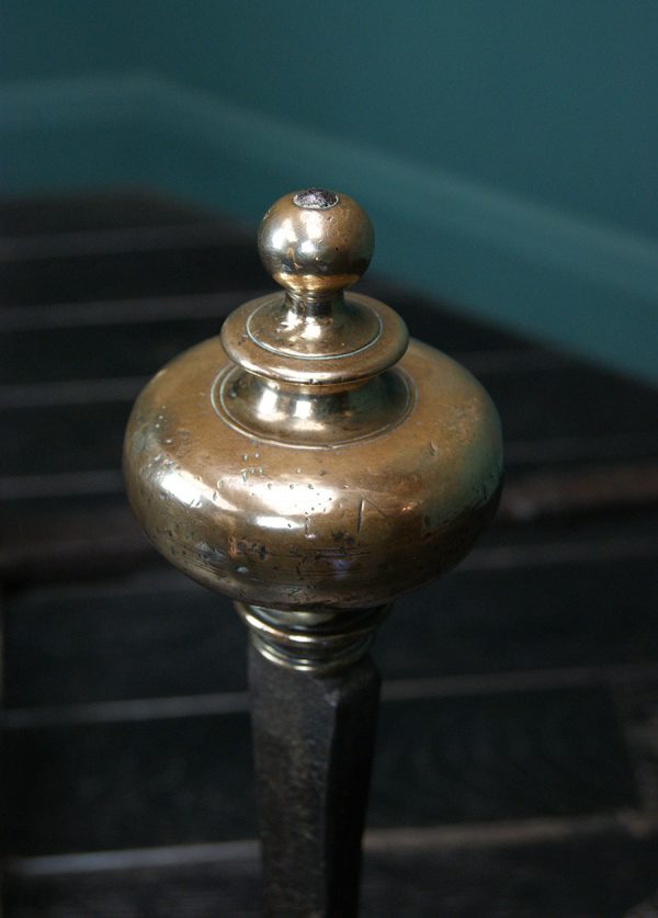 18th Century Wrought & Bronze Andirons (SOLD)