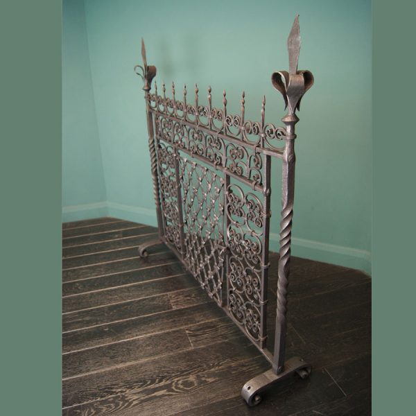 Large 18th C Hand-Wrought Fire Screen (SOLD)