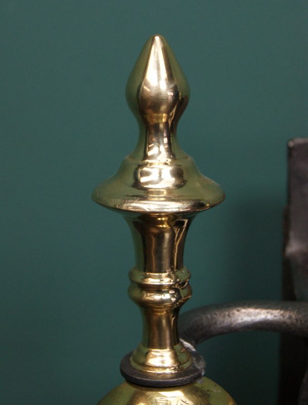 Brass and Wrought Fire Basket (SOLD)