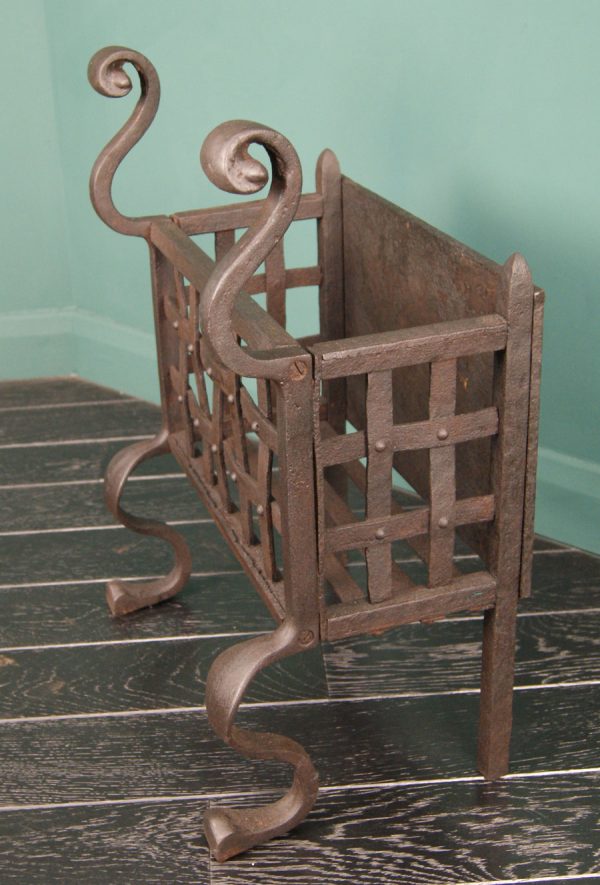 Small Wrought & Cast-Iron Fire Basket
