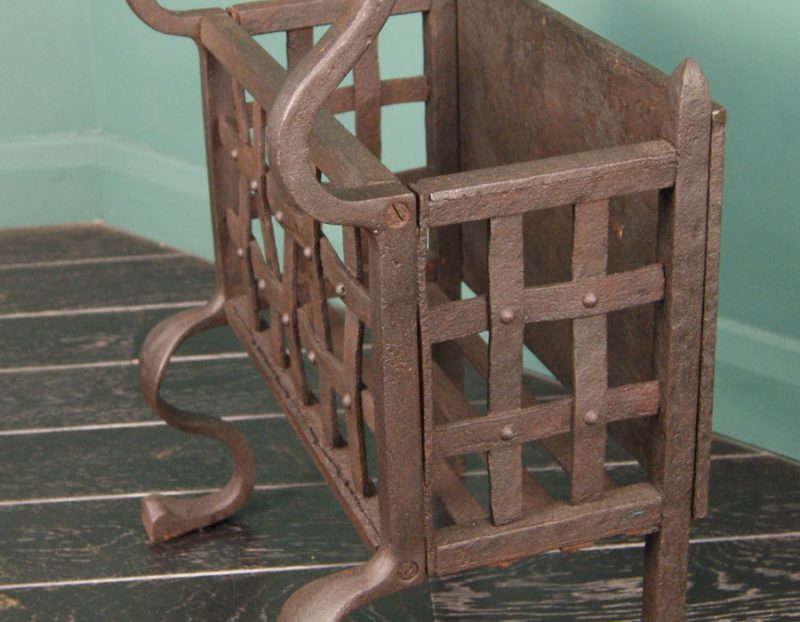 Small Wrought & Cast-Iron Fire Basket