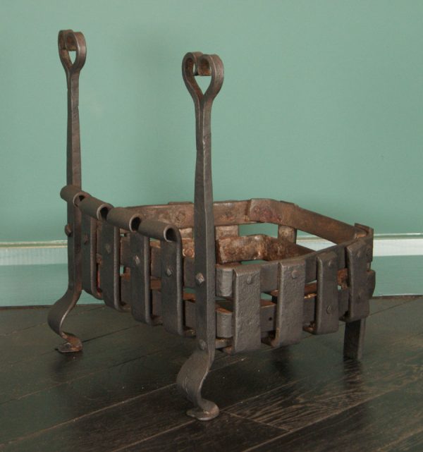 Wrought-Iron Basket Grate (SOLD)