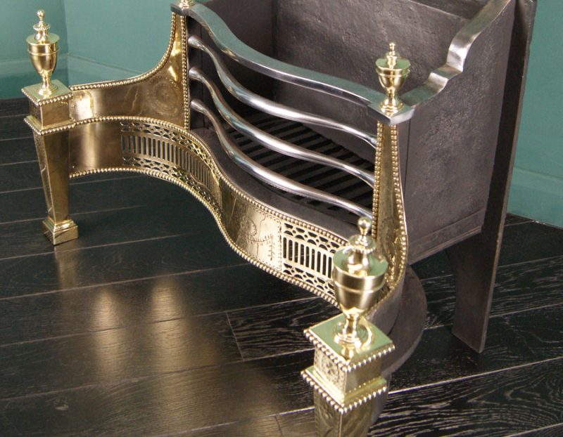 Brass Dog Grate by Thomas Elsley (SOLD)