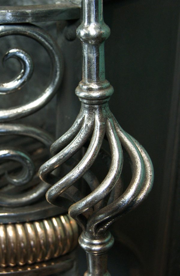 Wrought and Bronze Fireplace Fire Grate
