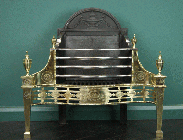 Brass and Wrought-Iron Fire Grate (SOLD)