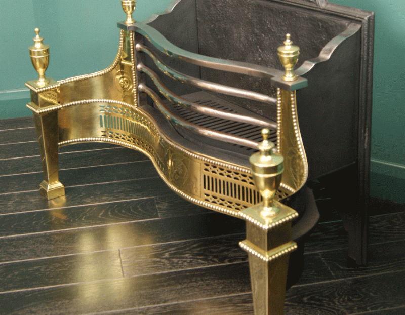 Brass and Steel Free-Standing Fire Grate(SOLD)