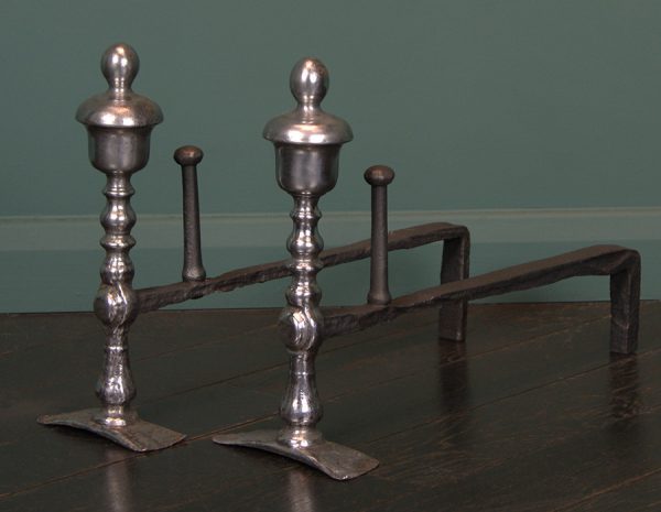18th Century English Wrought Fire Dogs (SOLD)