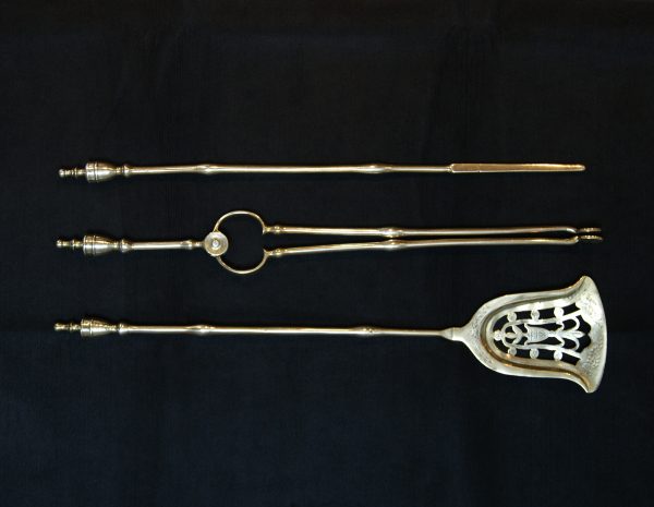 Late Georgian Polished Brass Fire Tools (SOLD)