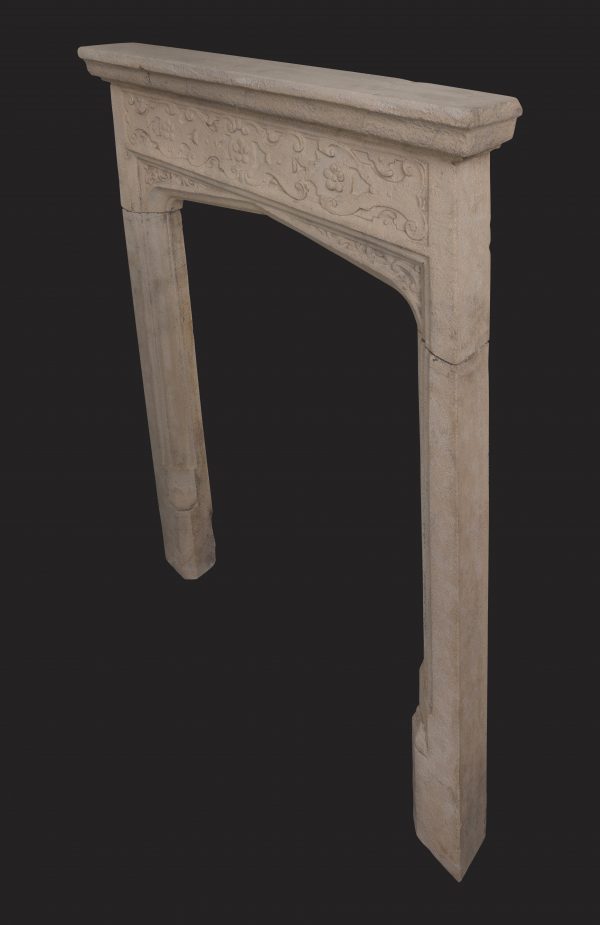A Small Bathstone Chimneypiece in the Jacobean Manner