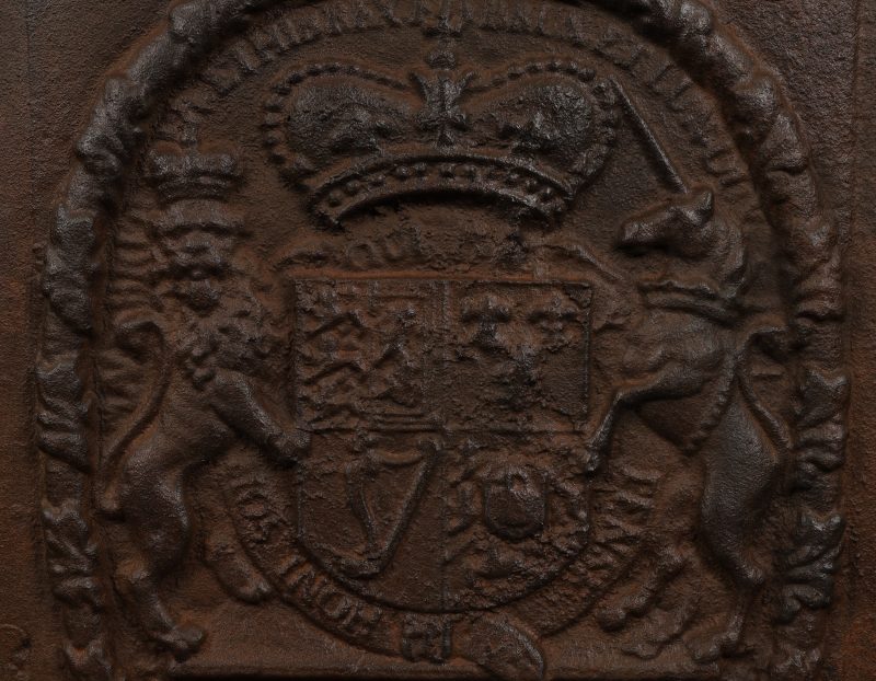 Coat of Arms Cast-Iron Fireback