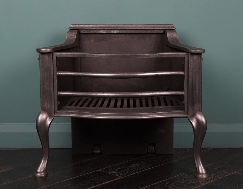 An English Steel Fire Basket by Thomas Elsley