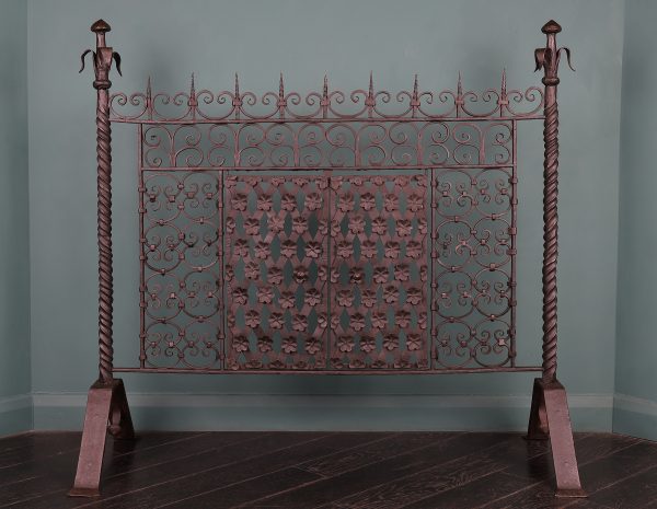 A Large Hand-Wrought Fire Screen