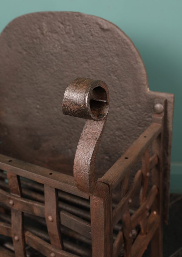 A Scottish Wrought-Iron Fireplace Grate Basket