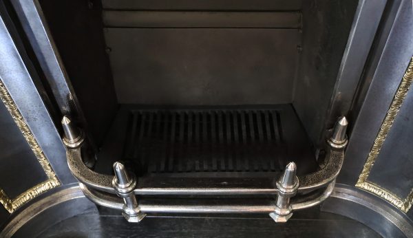 Substantial English Polished Steel Register Grate