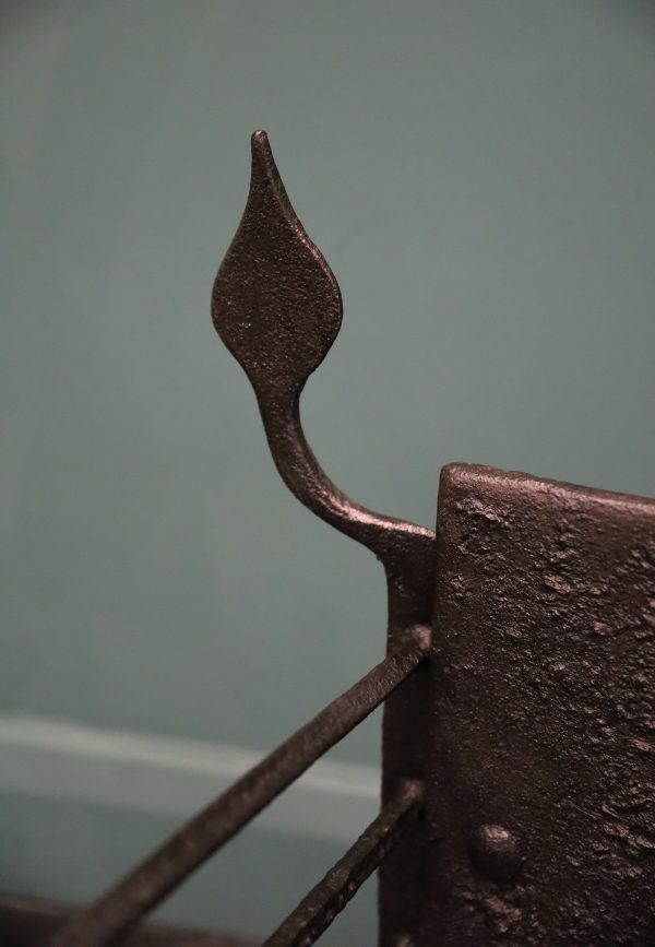 18th Century Wrought Fire Basket in the Dutch Manner