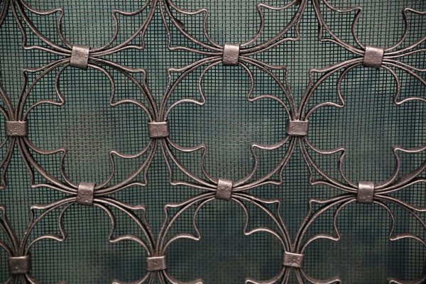 Decorative Quatrefoil Fire Screen