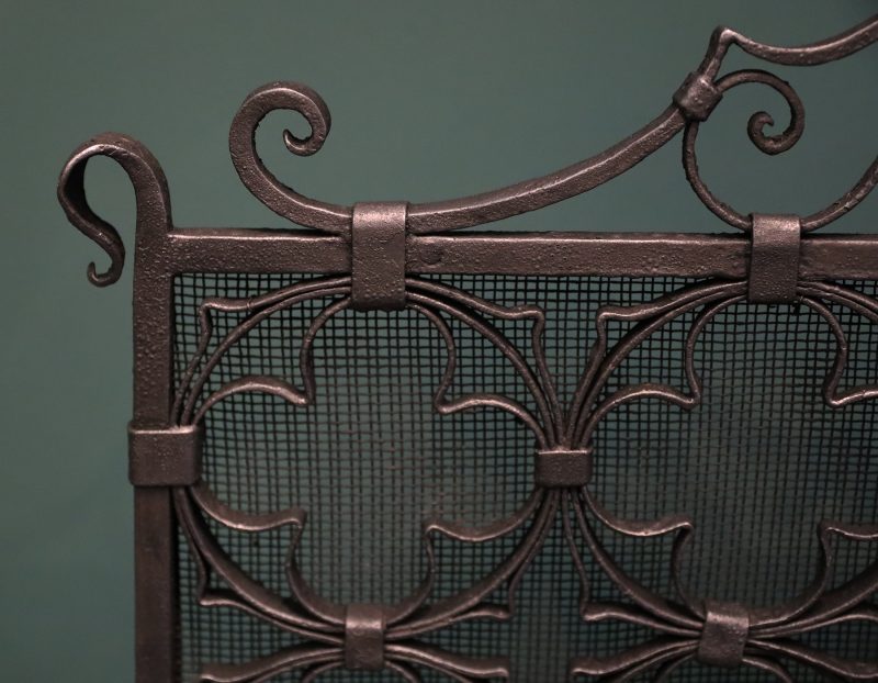 Decorative Quatrefoil Fire Screen